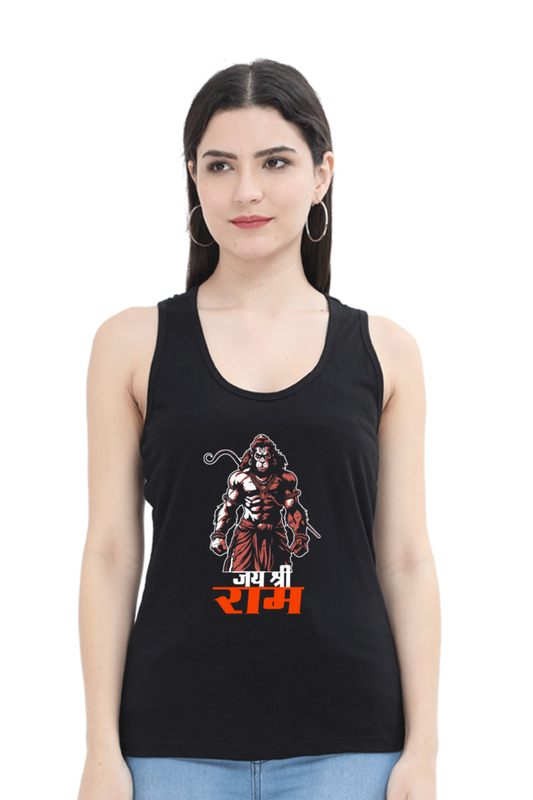 Hanuman Divine StrengthTank Top T-Shirts for Women Vastrdhamm