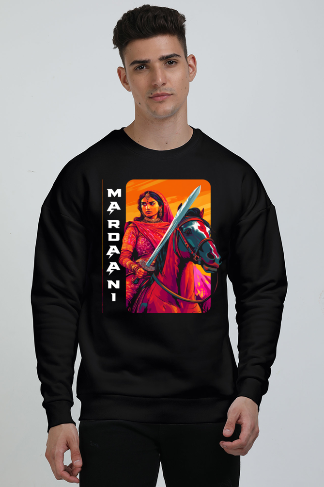 Lakshmi Bai Warrior Spirit Oversized Sweatshirt T-Shirts for Men Vastrdhamm