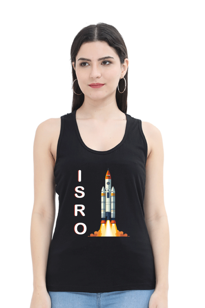 ISRO Space Explorer Tank Top T-Shirts for Women Vastrdhamm