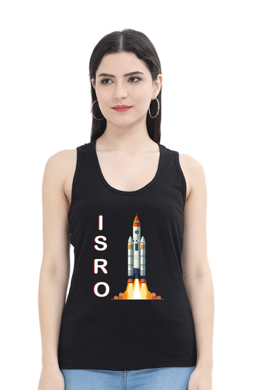 ISRO Space Explorer Tank Top T-Shirts for Women Vastrdhamm