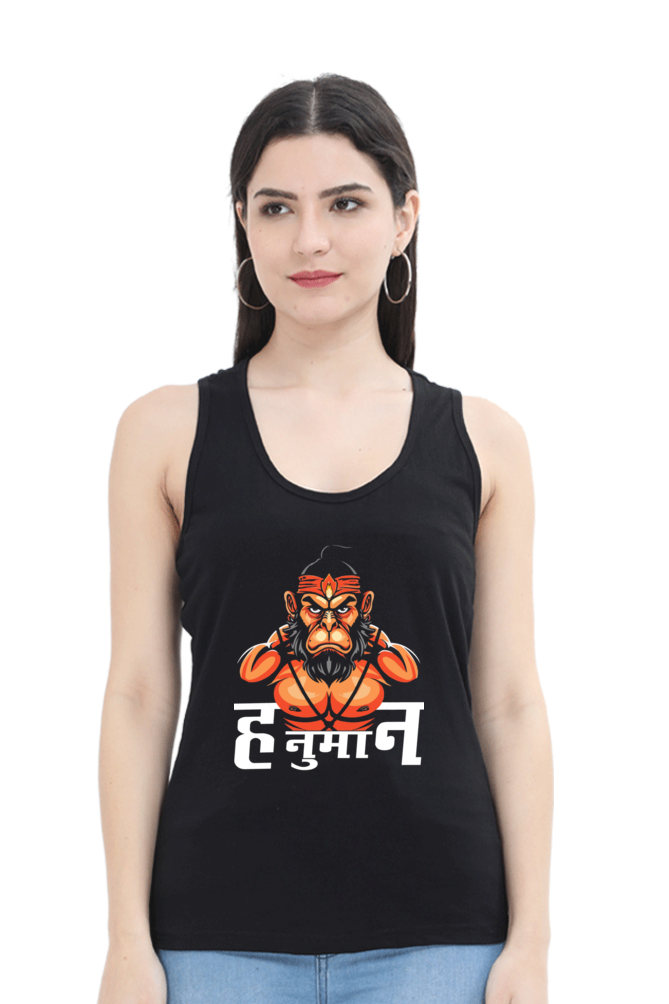 Hanuman Sacred StrengthTank Top T-Shirts for Women Vastrdhamm