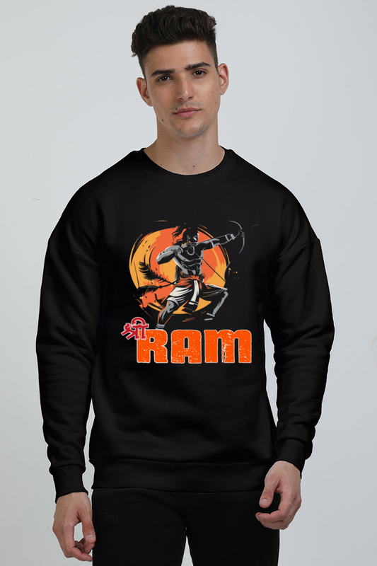 Ram Ji Ayodhya Pride Oversized Sweatshirt T-Shirts  for Men Vastrdhamm