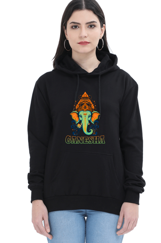 Ganesha WisdomHoodie Sweatshirt T-Shirts for Women Vastrdhamm