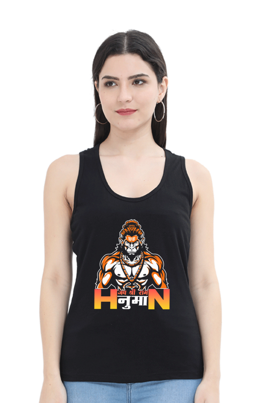 Hanuman Infinite CourageTank Top T-Shirts for Women Vastrdhamm