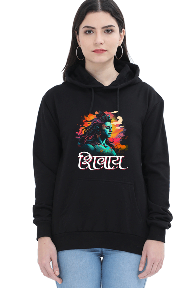 Shiv Ji Trishul Power Hoodie Sweatshirt T-Shirts for Women Vastrdhamm