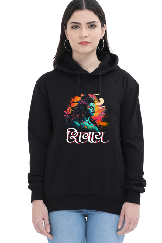 Shiv Ji Trishul Power Hoodie Sweatshirt T-Shirts for Women Vastrdhamm