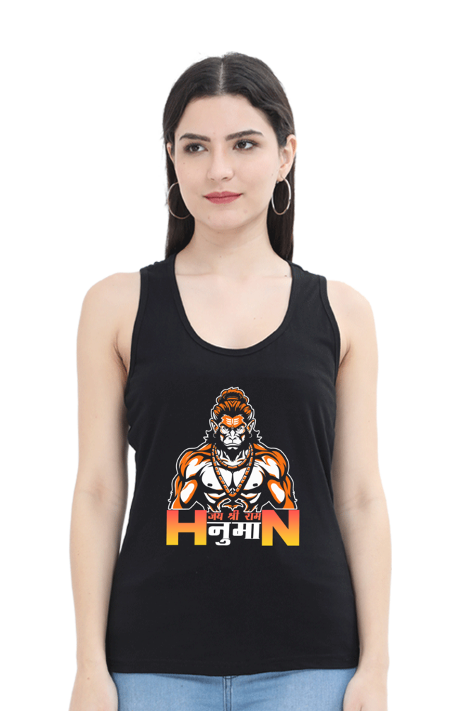 Hanuman Infinite CourageTank Top T-Shirts for Women Vastrdhamm