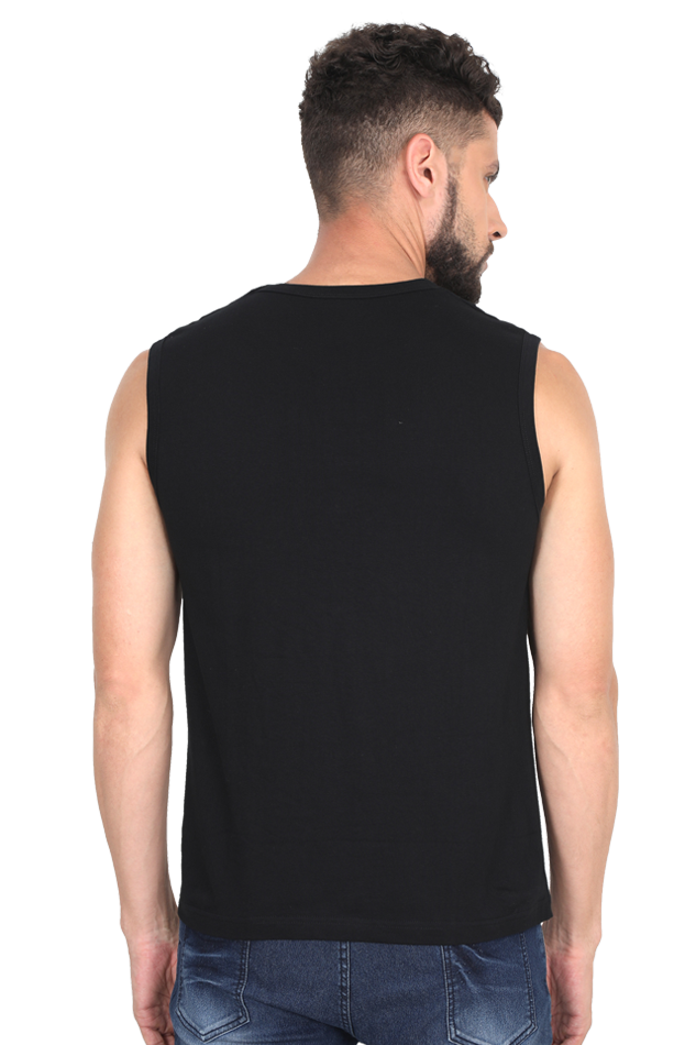 Hanuman Power Within Round Neck Sleeveless T-Shirts for Men Vastrdhamm