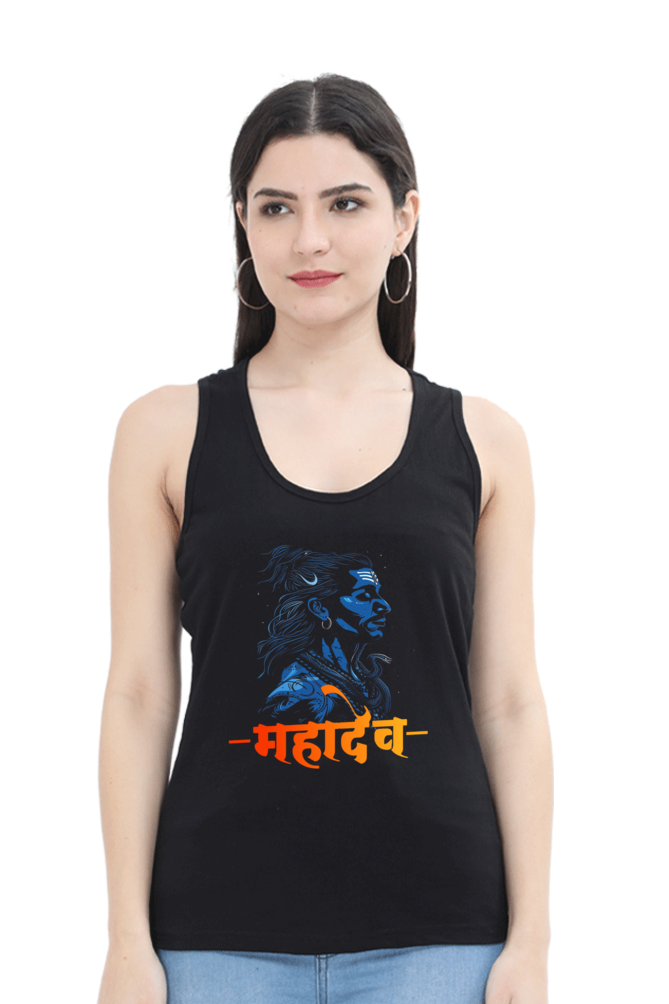 Shiv Ji Kailash Tank Top T-Shirts for Women Vastrdhamm