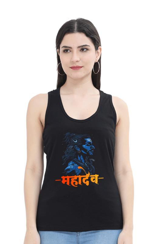 Shiv Ji Kailash Tank Top T-Shirts for Women Vastrdhamm