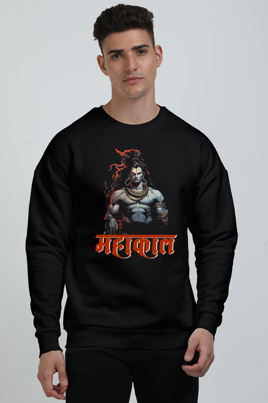 Shiv Ji Meditation Oversized Sweatshirt T-Shirts  for Men Vastrdhamm