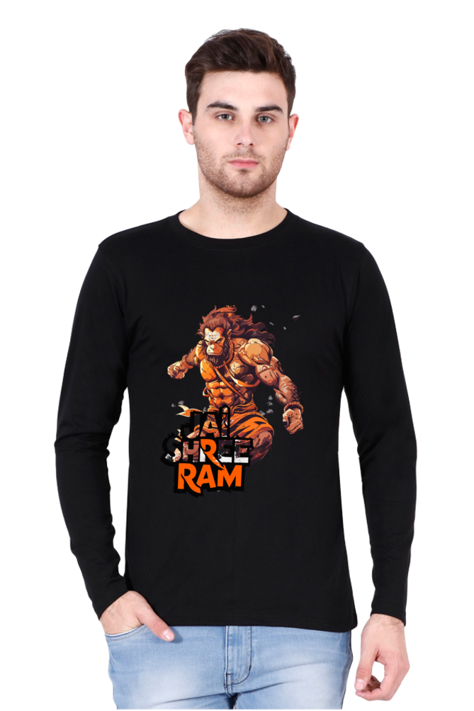 Vigorous Hanuman Ji Round Neck Full Sleeve Vastrdhamm