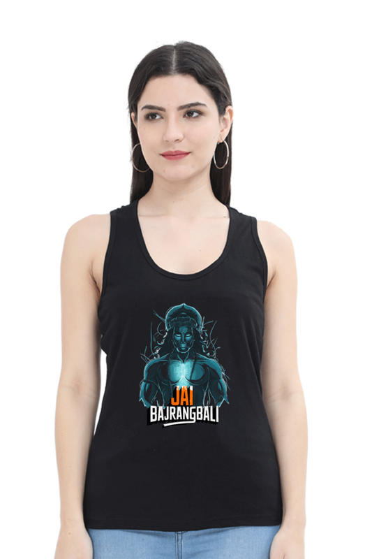 Hanuman Valor UnleashedTank Top T-Shirts for Women Vastrdhamm