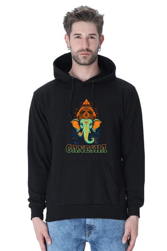 Jai Ganesha Power Hoodie Sweatshirt T-Shirts for Men Vastrdhamm