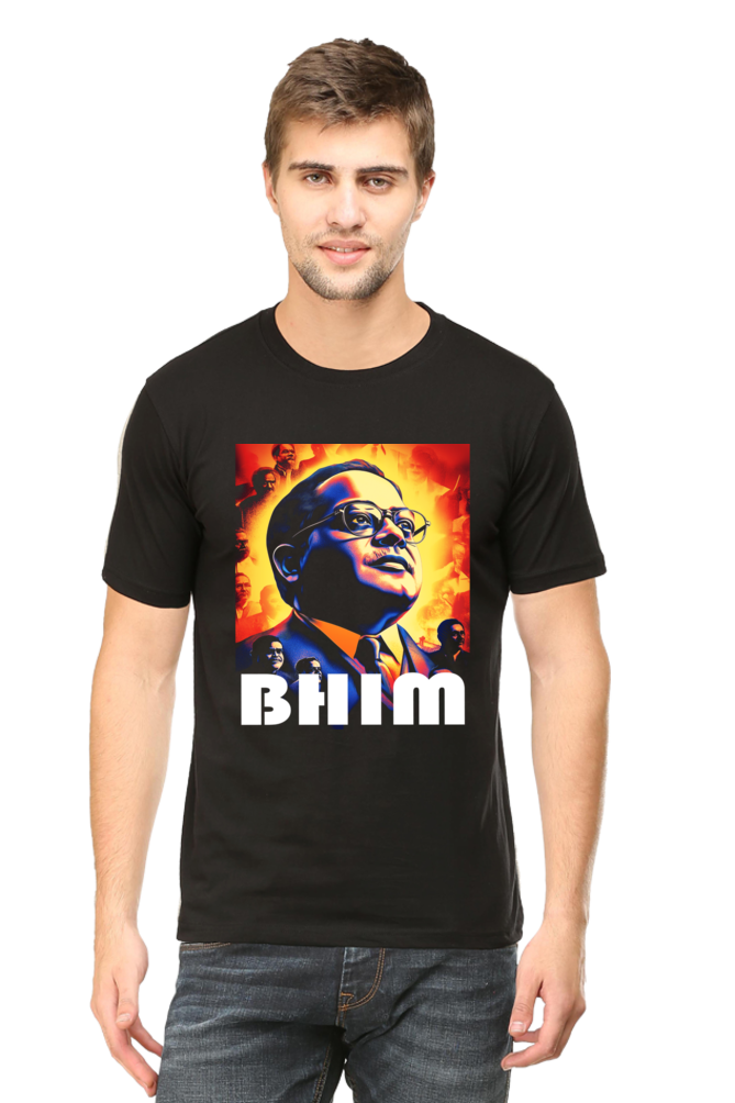 Ambedkar Social Justice Round Neck Half Sleeve Classic T-Shirts for Men Vastrdhamm