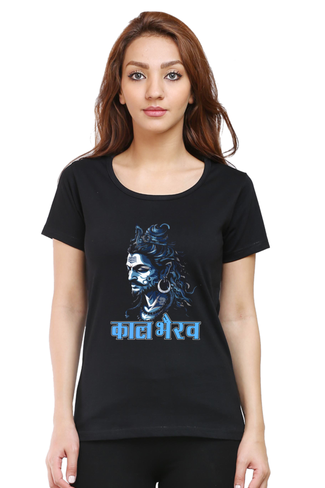 Shiv Ji Rudra Round Neck Half Sleeve Classic T-Shirts for Women Vastrdhamm