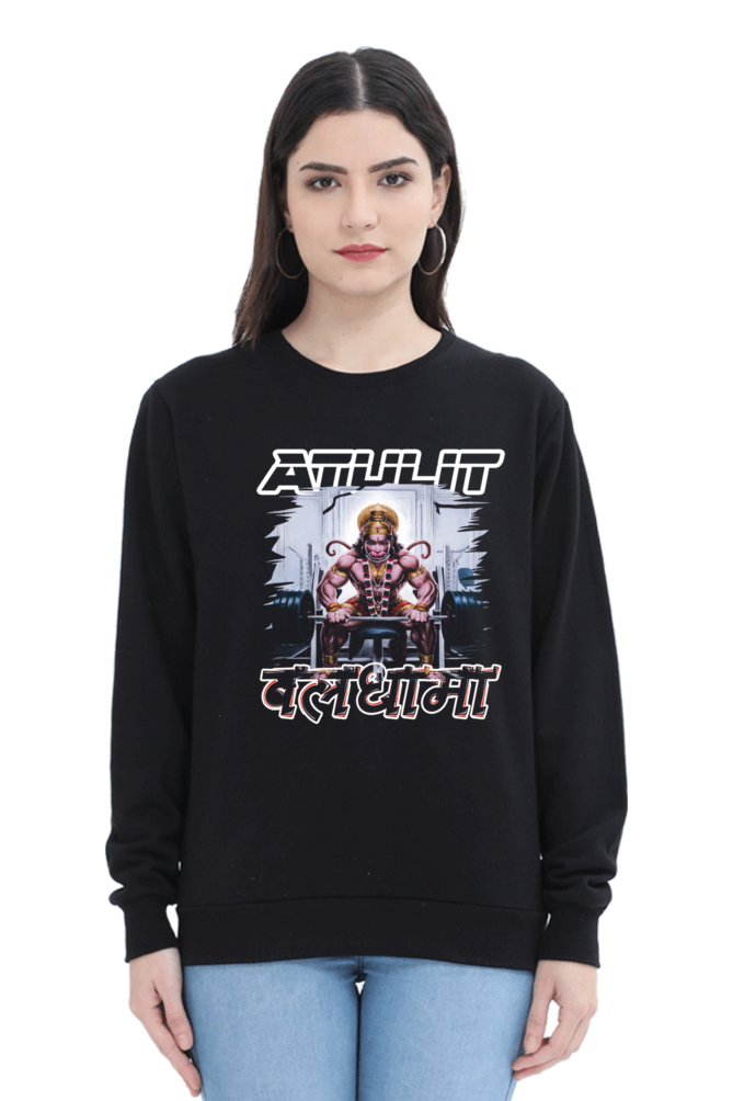 Hanuman Bhakti WarriorSweatshirt T-Shirts for Women Vastrdhamm