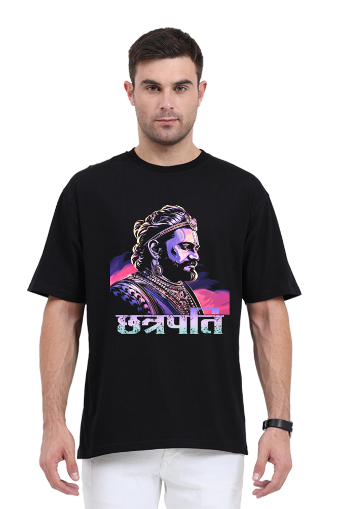 Shivaji Maharaj Courage Oversized Classic T-Shirts for Men Vastrdhamm