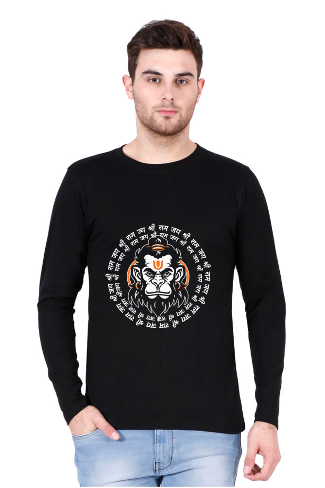 Triumphant Hanuman Ji Round Neck Full Sleeve Vastrdhamm