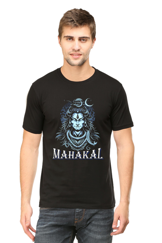 Shiv Ji Eternal Round Neck Half Sleeve Classic T-Shirts for Men Vastrdhamm