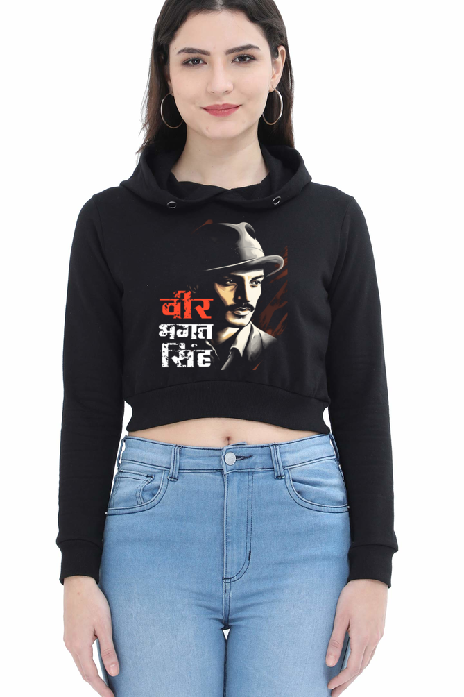 InquilabCrop Hoodies for Women Vastrdhamm