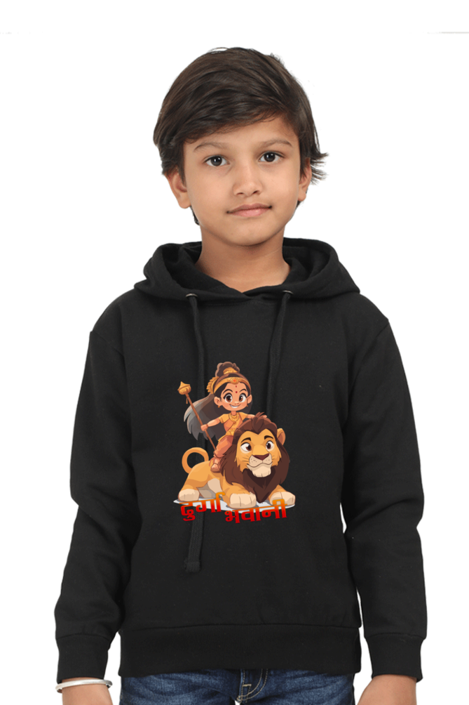 Maa Durga Warrior Hoodie Sweatshirt  T-Shirts for Boy Vastrdhamm