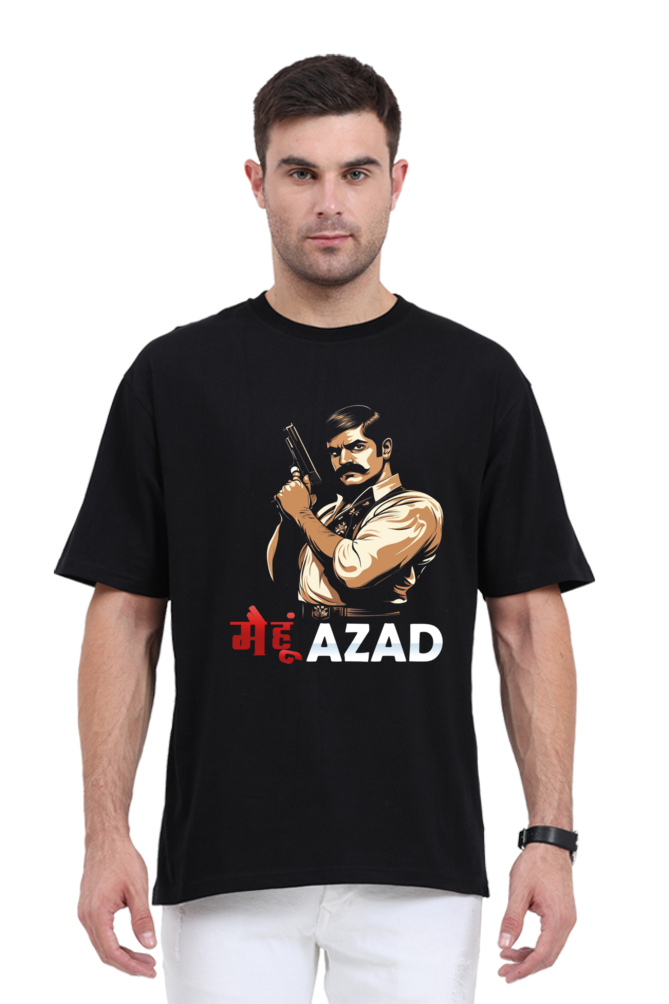 Chandra Shekhar Azad Courage Oversized Classic T-Shirts for Men Vastrdhamm