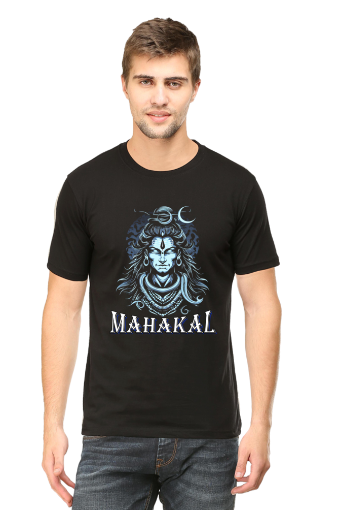 Shiv Ji Eternal Round Neck Half Sleeve Classic T-Shirts for Men Vastrdhamm