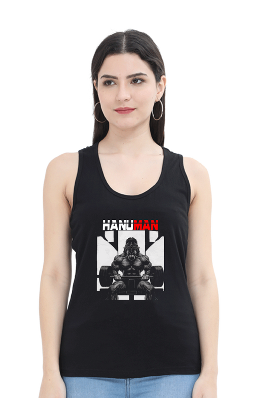 Hanuman Devotional SpiritTank Top T-Shirts for Women Vastrdhamm