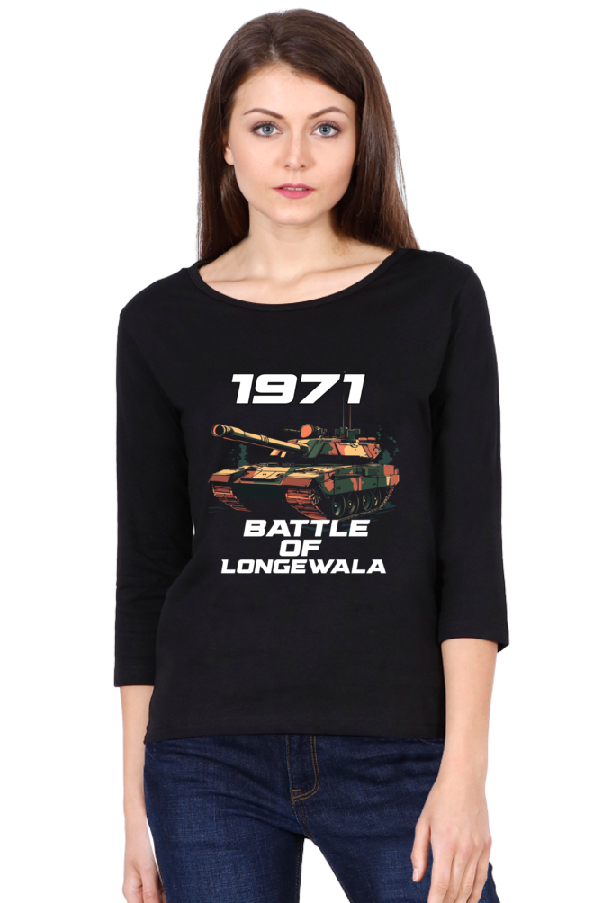 Victory at Longewala Round Neck Full Sleeve T-Shirts for Women Vastrdhamm