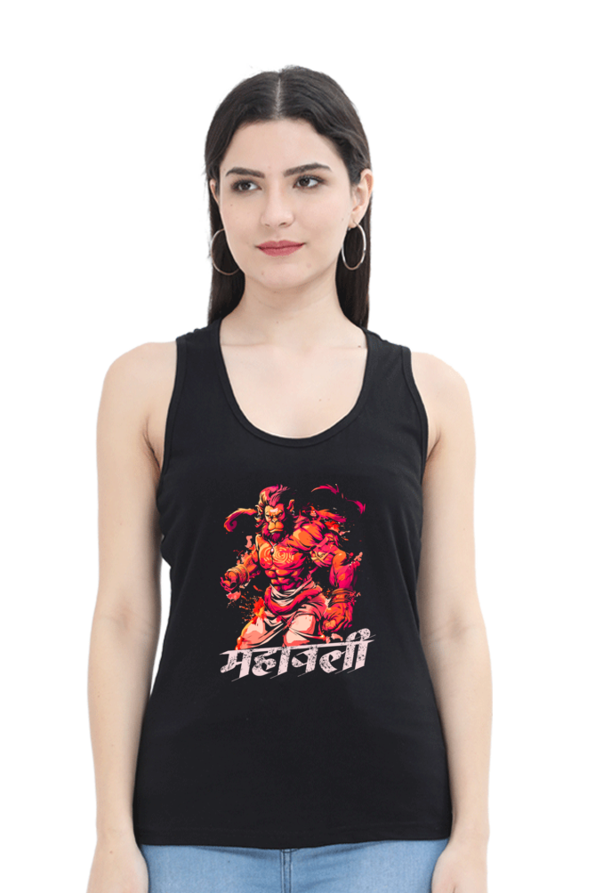 Hanuman Cosmic PowerTank Top T-Shirts for Women Vastrdhamm