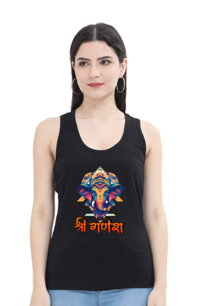 Ganesha BlessingsTank Top T-Shirts for Women Vastrdhamm