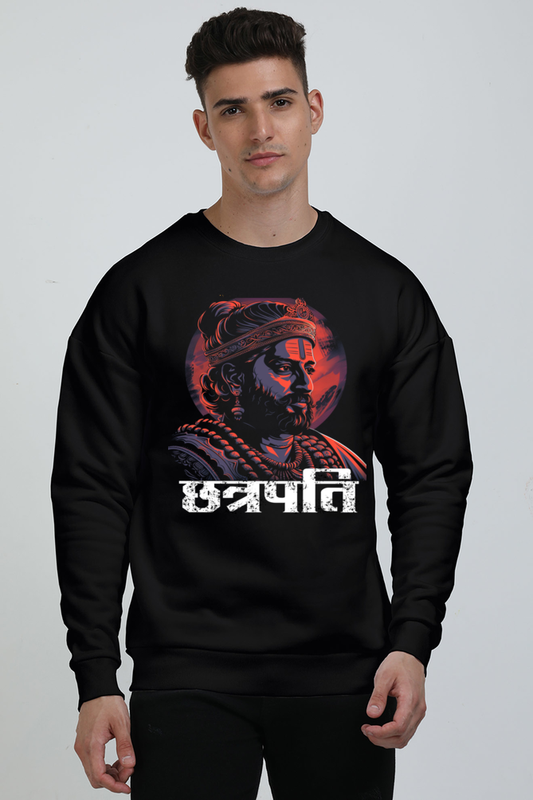 Shivaji Maharaj Courage Oversized Sweatshirt T-Shirts for Men Vastrdhamm