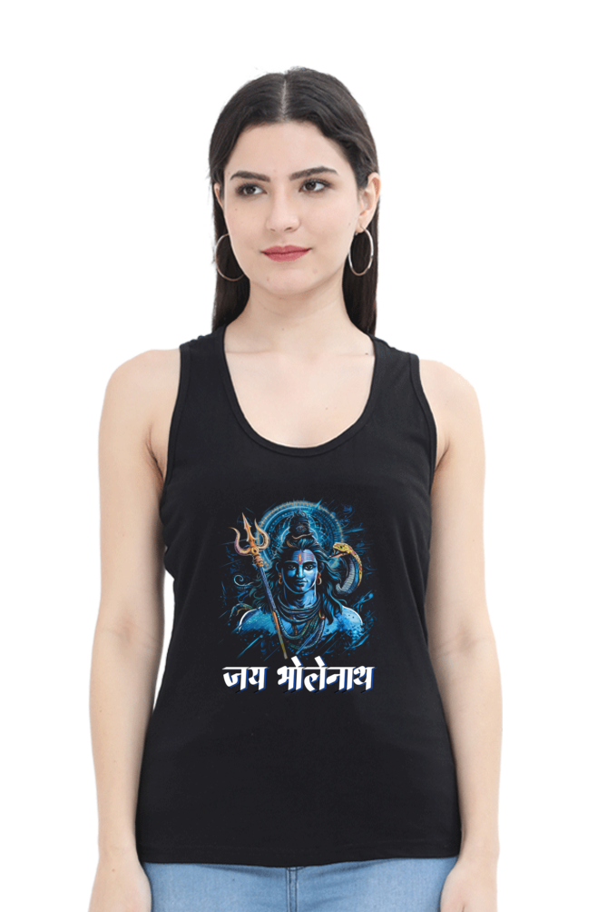 Shiv Ji Meditation Tank Top T-Shirts for Women Vastrdhamm