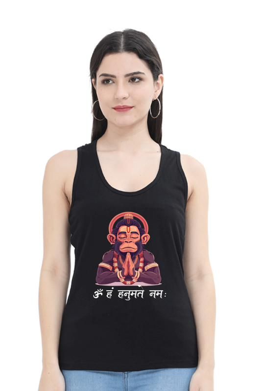 Hanuman Divine ProtectorTank Top T-Shirts for Women Vastrdhamm