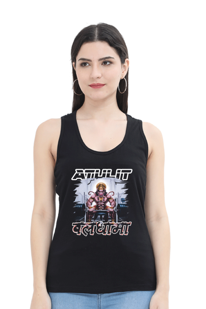 Hanuman Immortal StrengthTank Top T-Shirts for Women Vastrdhamm