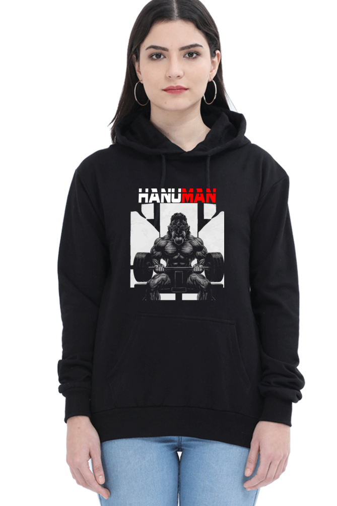 Hanuman Bhakti StrengthHoodie Sweatshirt T-Shirts for Women Vastrdhamm