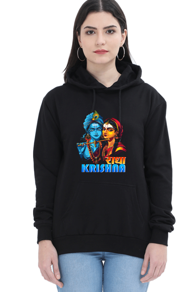 Shree Krishan Divine Love Hoodie Sweatshirt T-Shirts for Women Vastrdhamm