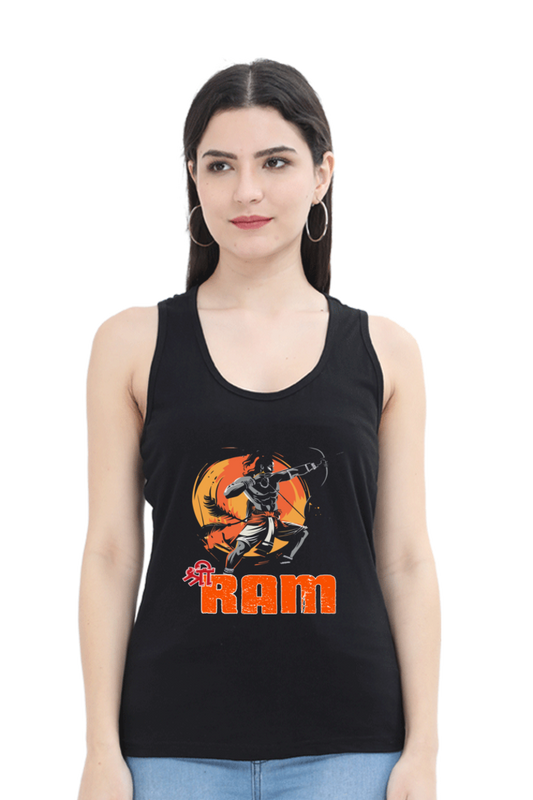 Ram Ji Ayodhya Pride Tank Top T-Shirts for Women Vastrdhamm