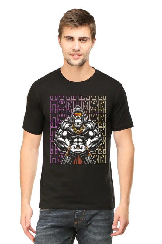 Maha Veer Hanuman The Divine Warrior T-Shirt | Regular Fit Vastrdhamm