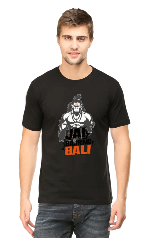 Jai Bajrang Bali The Mighty Hanuman T-Shirt | Regular Fit Vastrdhamm