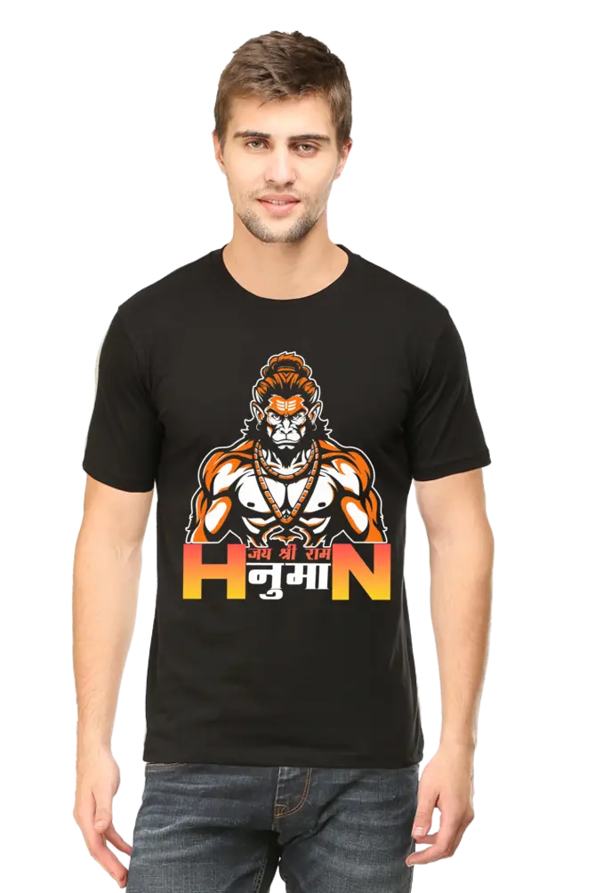 Hanuman Strength Beyond  Body T-Shirt | Regular Fit Vastrdhamm