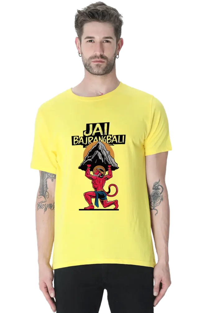 Hanuman in Meditation T-Shirt | Regular Fit Vastrdhamm