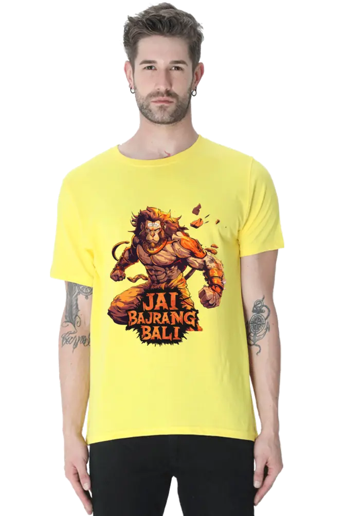 Hanuman in Meditation T-Shirt | Regular Fit Vastrdhamm