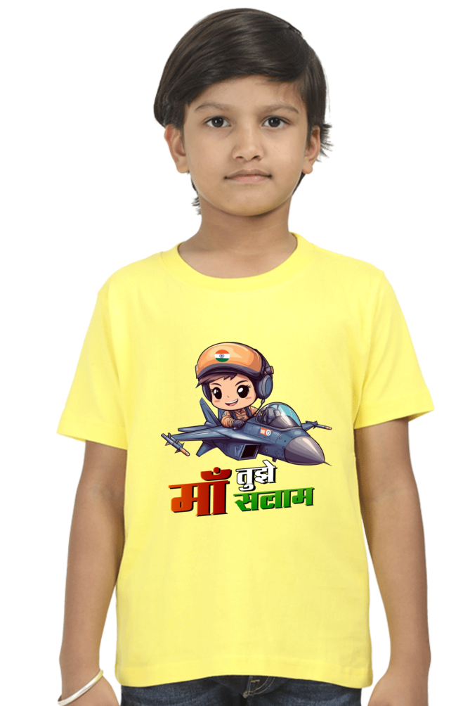 Republic Day Pride Round Neck Half Sleeve Classic T-Shirts for Boys Vastrdhamm