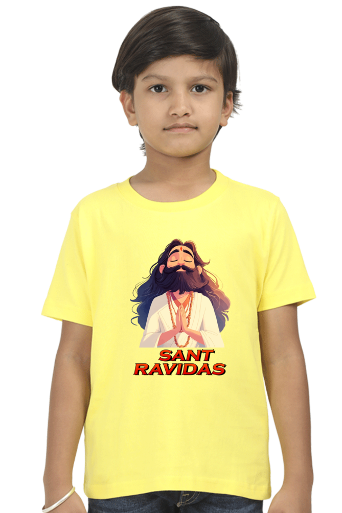 Ravidas Jayanti Spirit Round Neck Half Sleeve Classic T-Shirts for Boy Vastrdhamm