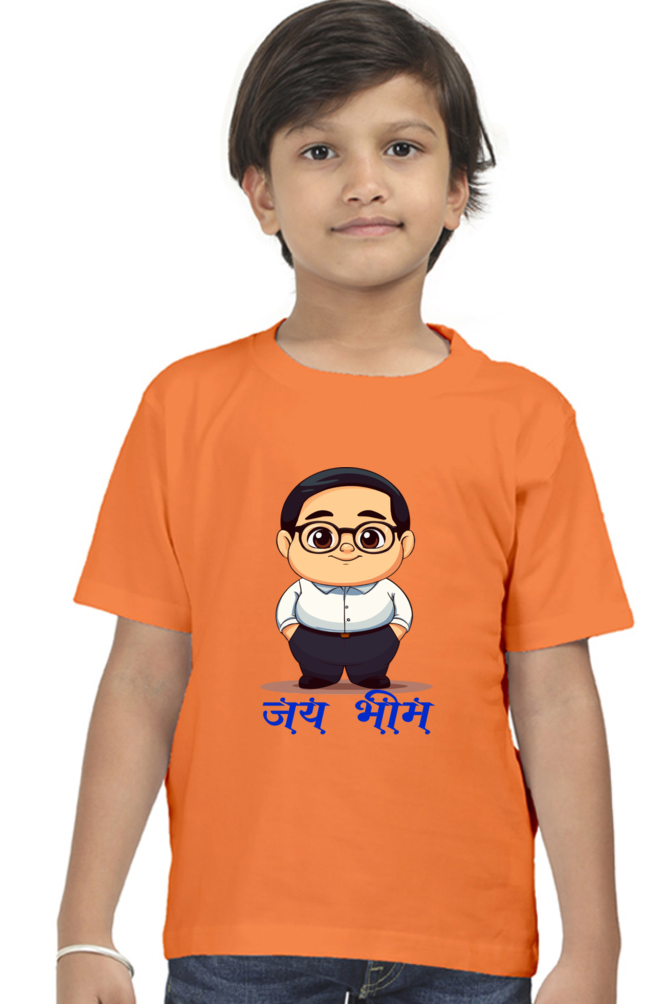 Ambedkar Vision Round Neck Half Sleeve Classic T-Shirts for Boy Vastrdhamm