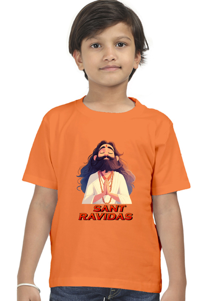 Ravidas Jayanti Spirit Round Neck Half Sleeve Classic T-Shirts for Boy Vastrdhamm