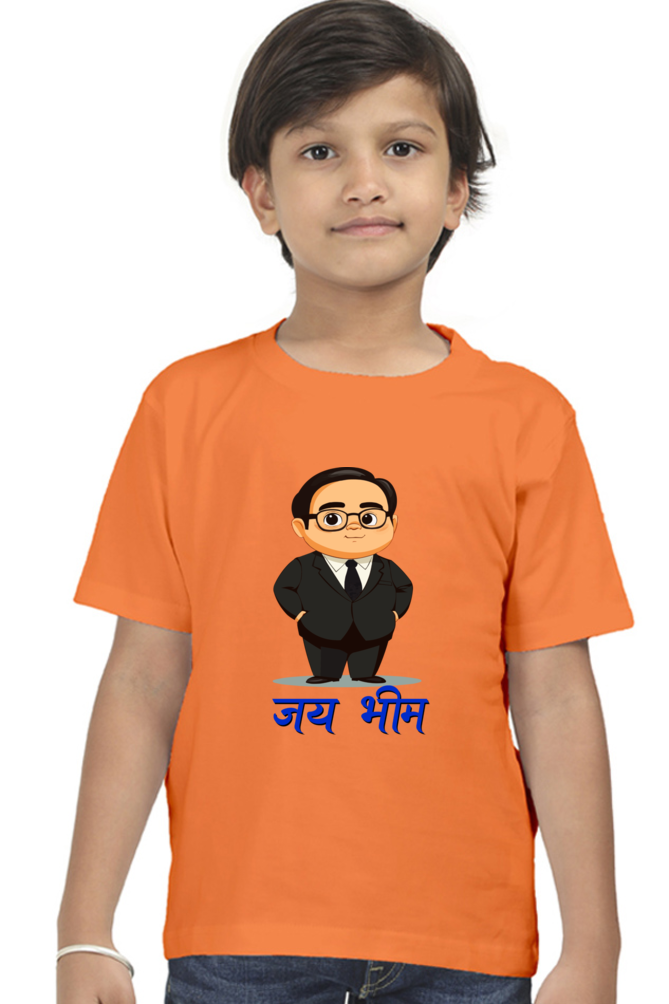 Ambedkar Social Justice Round Neck Half Sleeve Classic T-Shirts for Boy Vastrdhamm