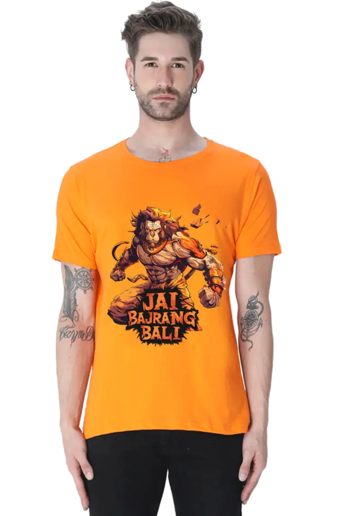 Hanuman in Meditation T-Shirt | Regular Fit Vastrdhamm